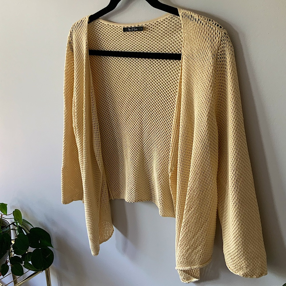Yellow Knit Cardigan